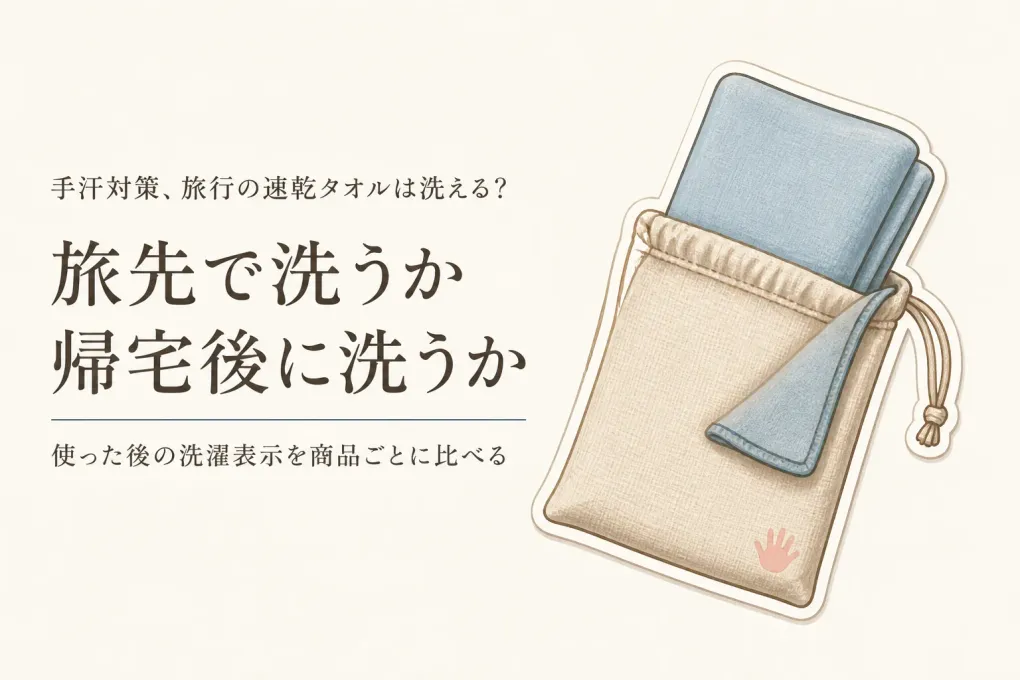 速乾タオルを旅行に持っていくなら？髪用・ガーゼ・薄手を使用後の扱いで比較